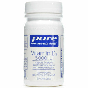 Pure Encapsulations, Vitamin D3 5000 IU 60 capsules