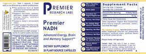 Premier NADH (30 caps)