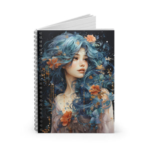 Flower Fairy Spiral Ruled Line Notebook, Soft Cover