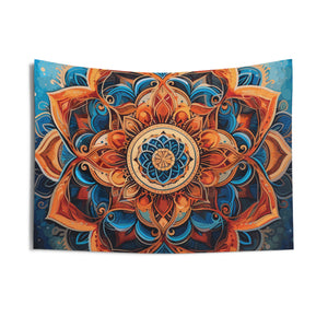 Boho Floral Wall Hanging Mandala Tapestry #1