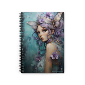 Cuaderno con líneas en espiral y diseño de hadas de fantasía #3