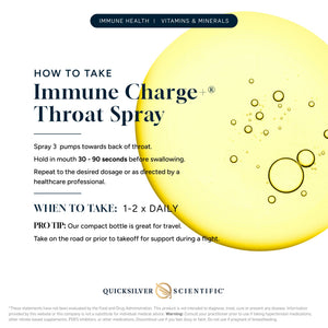 Immune Charge+® Throat Spray supplement facts