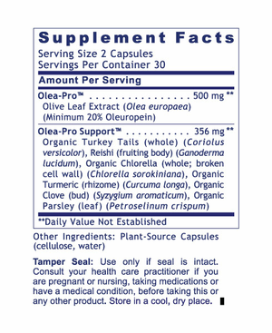 Premier Olive Leaf Immune (Oleuropein) (60 caps)