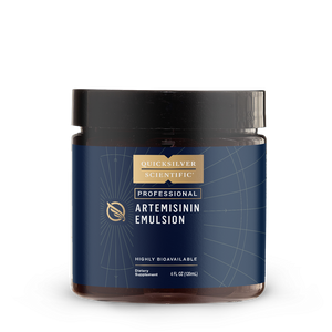Quicksilver Artemisinin emulsion bottle