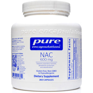 Pure Encapsulations, NAC 600 mg 360 capsules
