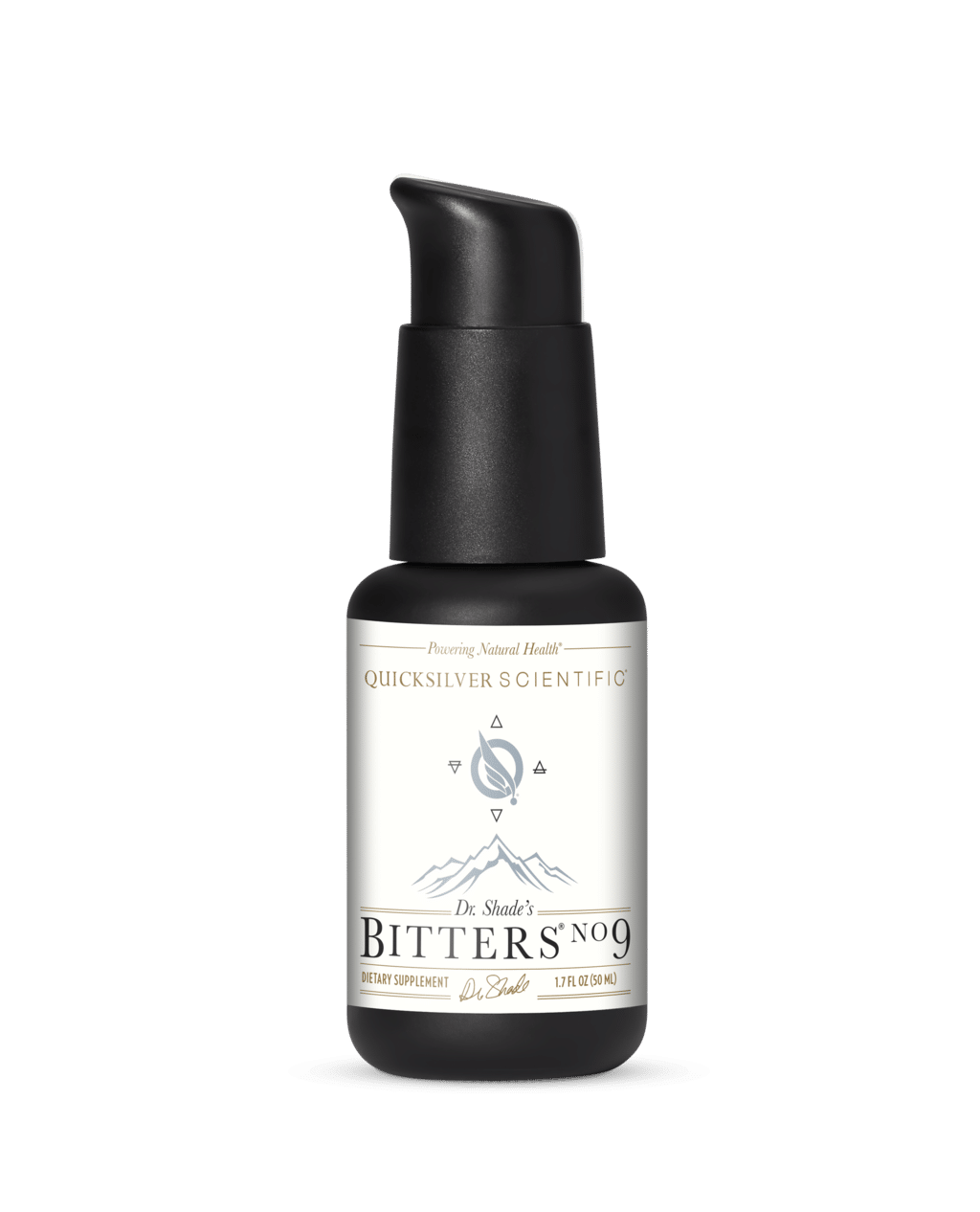 Quicksilver Bitters No. 9 bottle