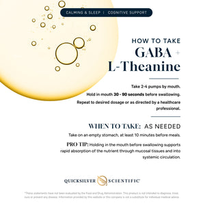 GABA + L-Theanine supplement facts