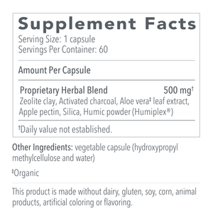 G.I. DETOX™+ – 60caps supplement facts