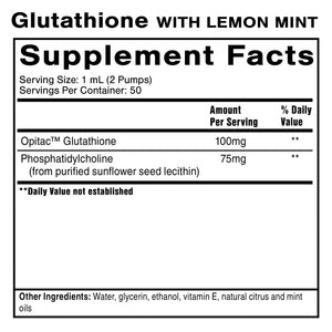 Liposomal Glutathione bottle