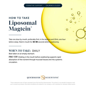 How to take Liposomal Magtein