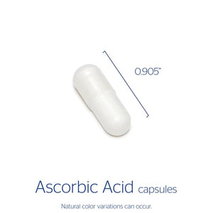Pure Encapsulations, Ascorbic Acid 1000 mg — Capsule size and certifications