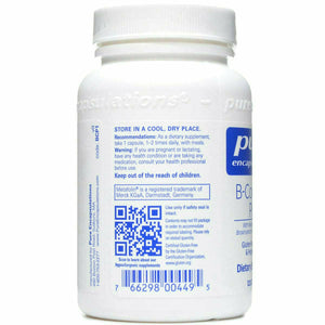 B-Complex Plus 120 vcaps by Pure Encapsulations Information Label