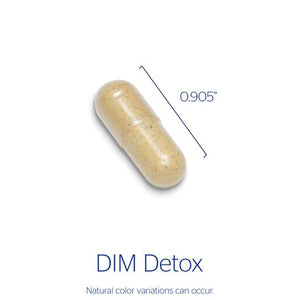 Pure Encapsulations, DIM Detox — Capsule size and certifications