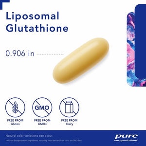 Pure Encapsulations, Liposomal Glutathione — Capsule size and certifications