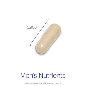Pure Encapsulations, Men's Nutrients — Capsule size and certifications