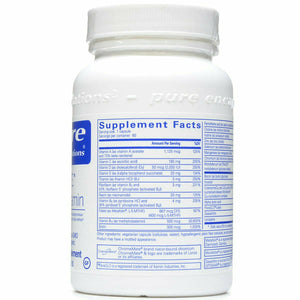 Pure Encapsulations, O.N.E. Multivitamin 60 capsules Supplement facts 1