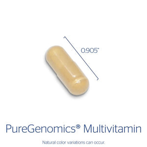Pure Encapsulations, PureGenomics Multivitamin — Capsule size and certifications