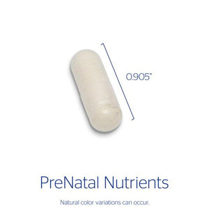 Pure Encapsulations, PreNatal Nutrients — Capsule size and certifications