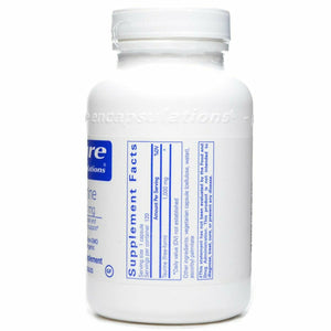 Taurine 1000 mg 120 vcaps by Pure Encapsulations Supplement facts Label