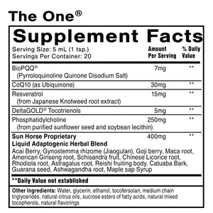 The One liposomal energy & adaptogen formula