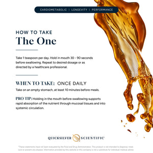 The One supplement facts & how to take