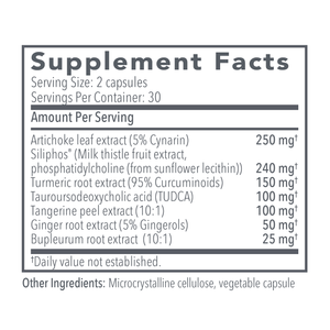 Liver GB+™ – 60 Caps supplement facts