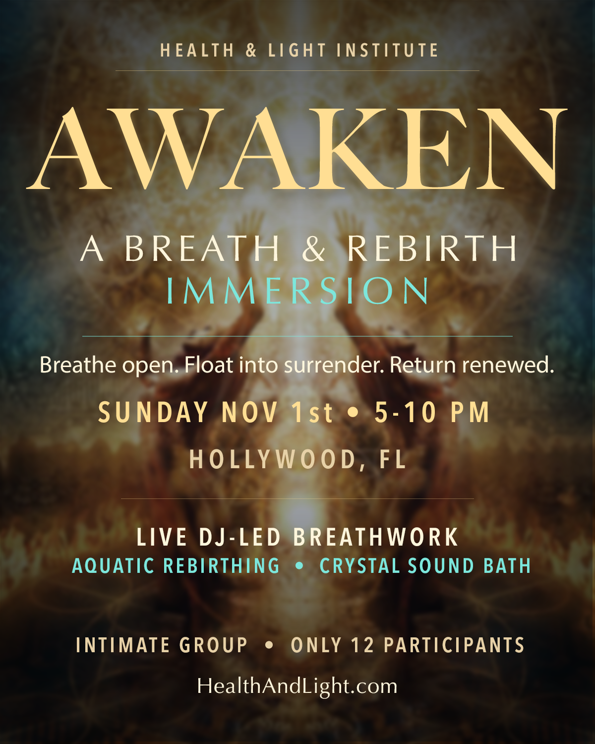 Awaken ~ A Breathwork & Rebirthing Immersion flyer