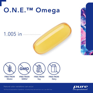 Pure Encapsulations, O.N.E.™ Omega — Capsule size and certifications