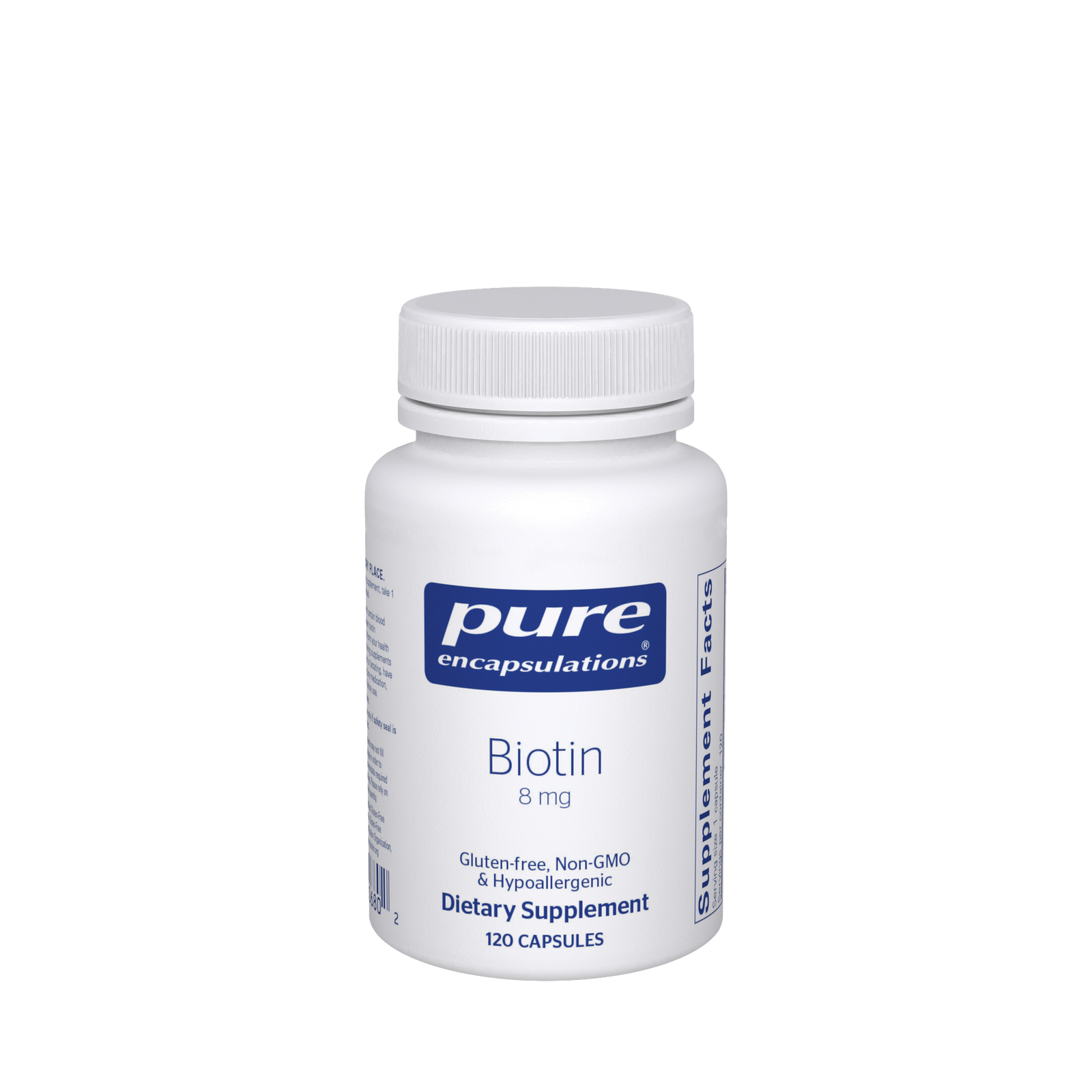 Pure Encapsulations, Biotin 8 mg (BI1 | Biotin 8 mg. 120's)