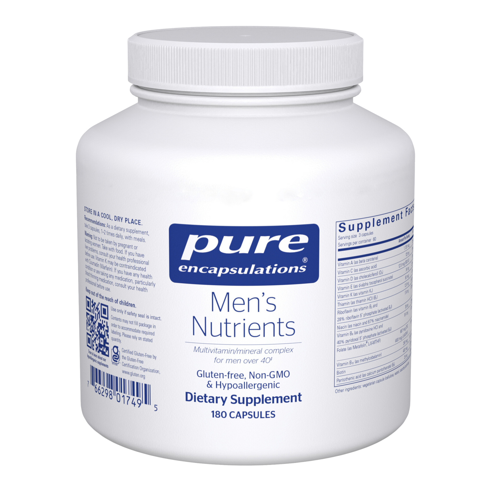 Pure Encapsulations, Men's Nutrients (MENN1 | Men's Nutrients 180's)