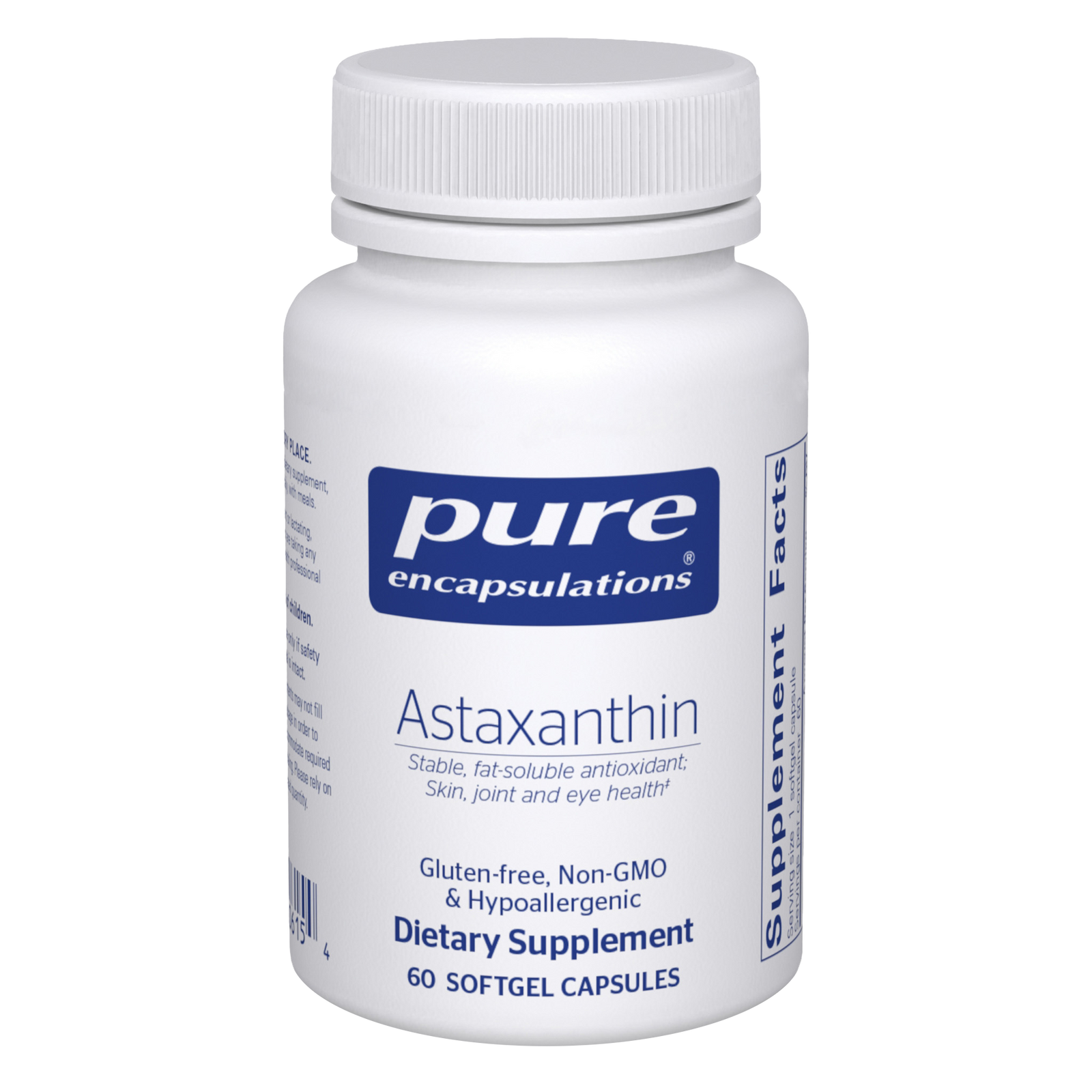 Pure Encapsulations, Astaxanthin 4 mg (AST6 | Astaxanthin 60's)