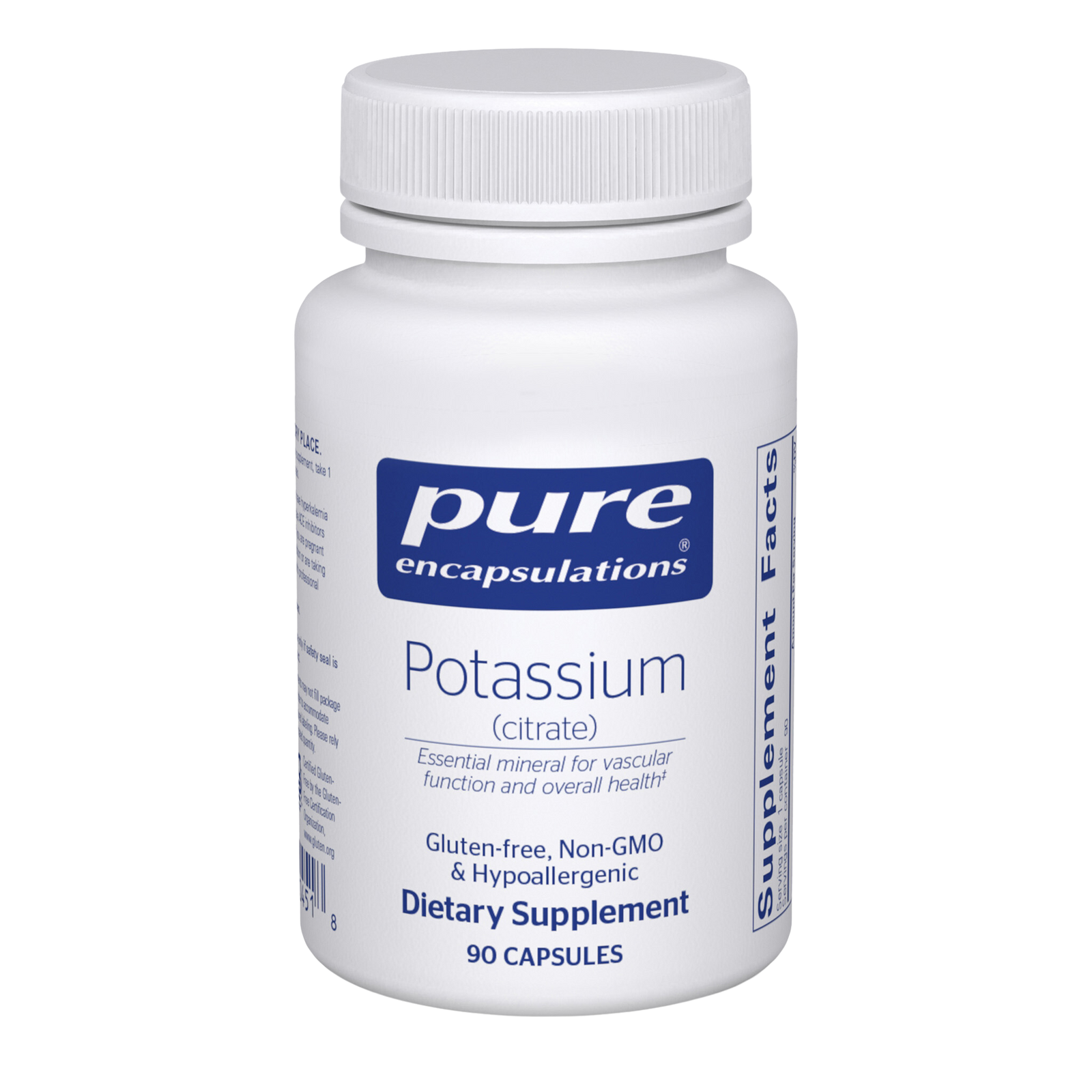 Pure Encapsulations, Potassium (Citrate) (PC9 | Potassium (citrate) 90's)