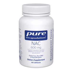 Pure Encapsulations, NAC (n-acetyl-l-cysteine) 600 mg 90 capsules