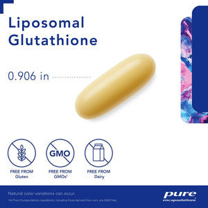 Pure Encapsulations, Liposomal Glutathione — Capsule size and certifications
