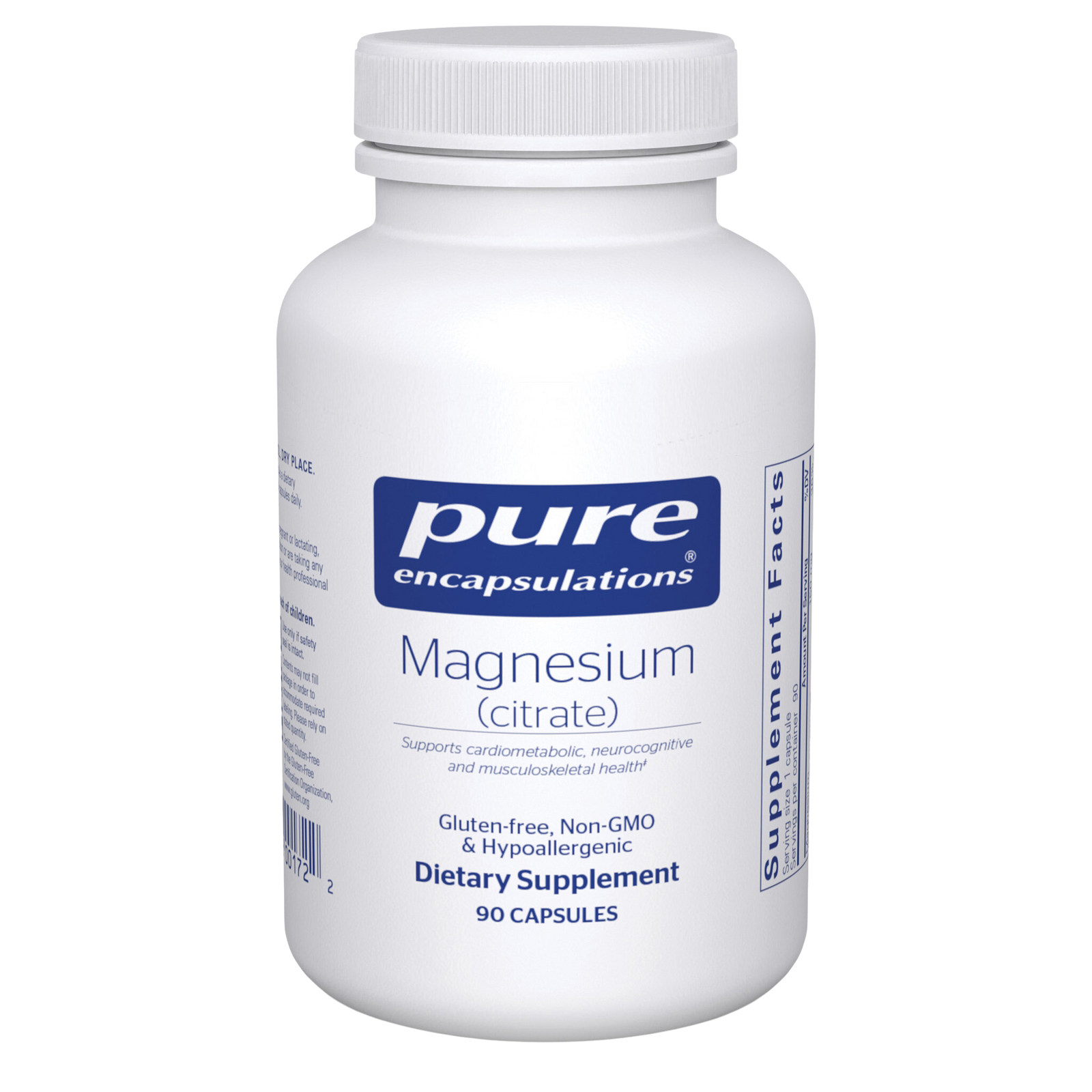Pure Encapsulations, Magnesium (Citrate) — Magnesium (citrate) 90's