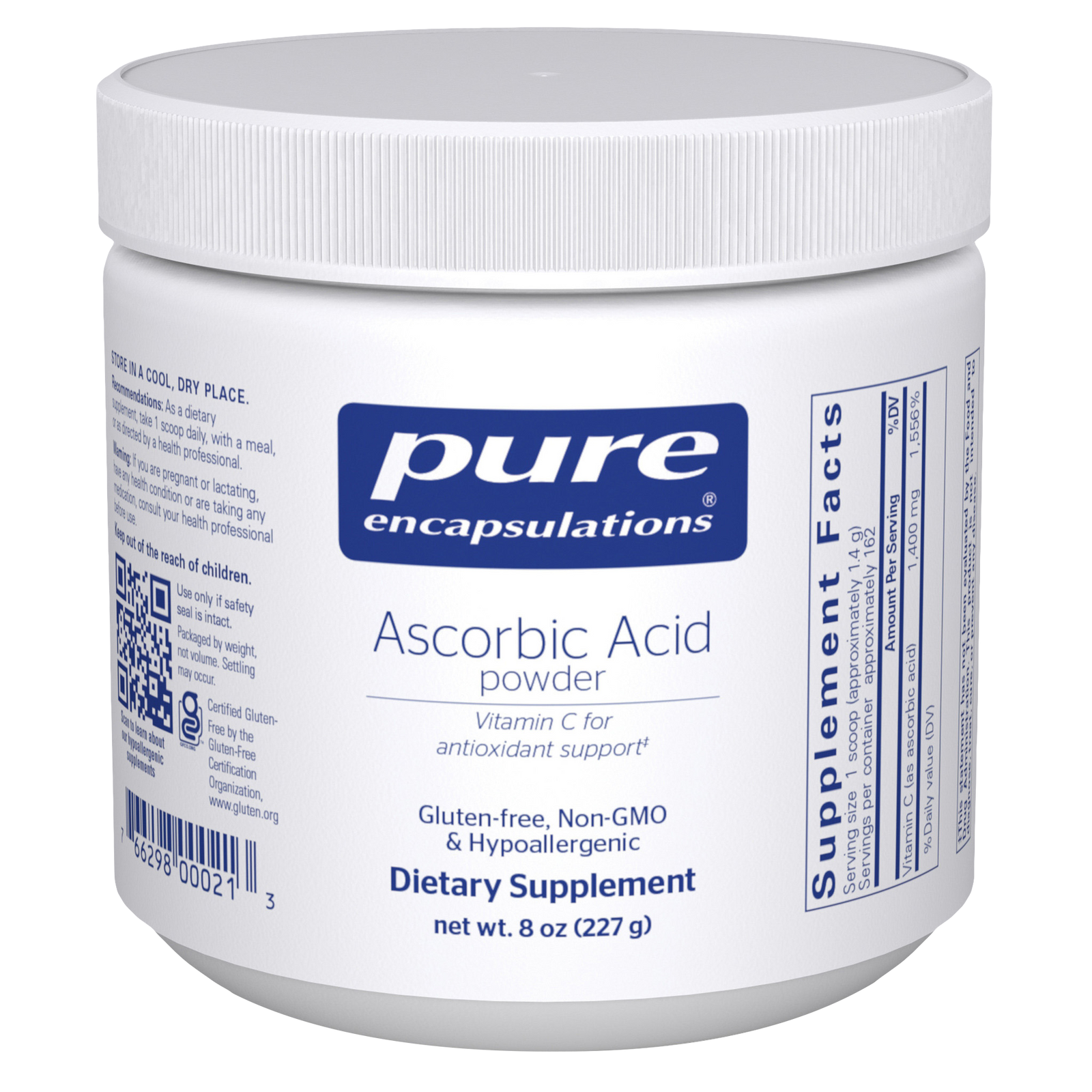 Pure Encapsulations, Ascorbic Acid Powder — Ascorbic Acid Powder