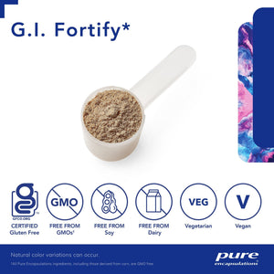 Pure Encapsulations, G.I. Fortify‡ 400 g — Capsule size and certifications