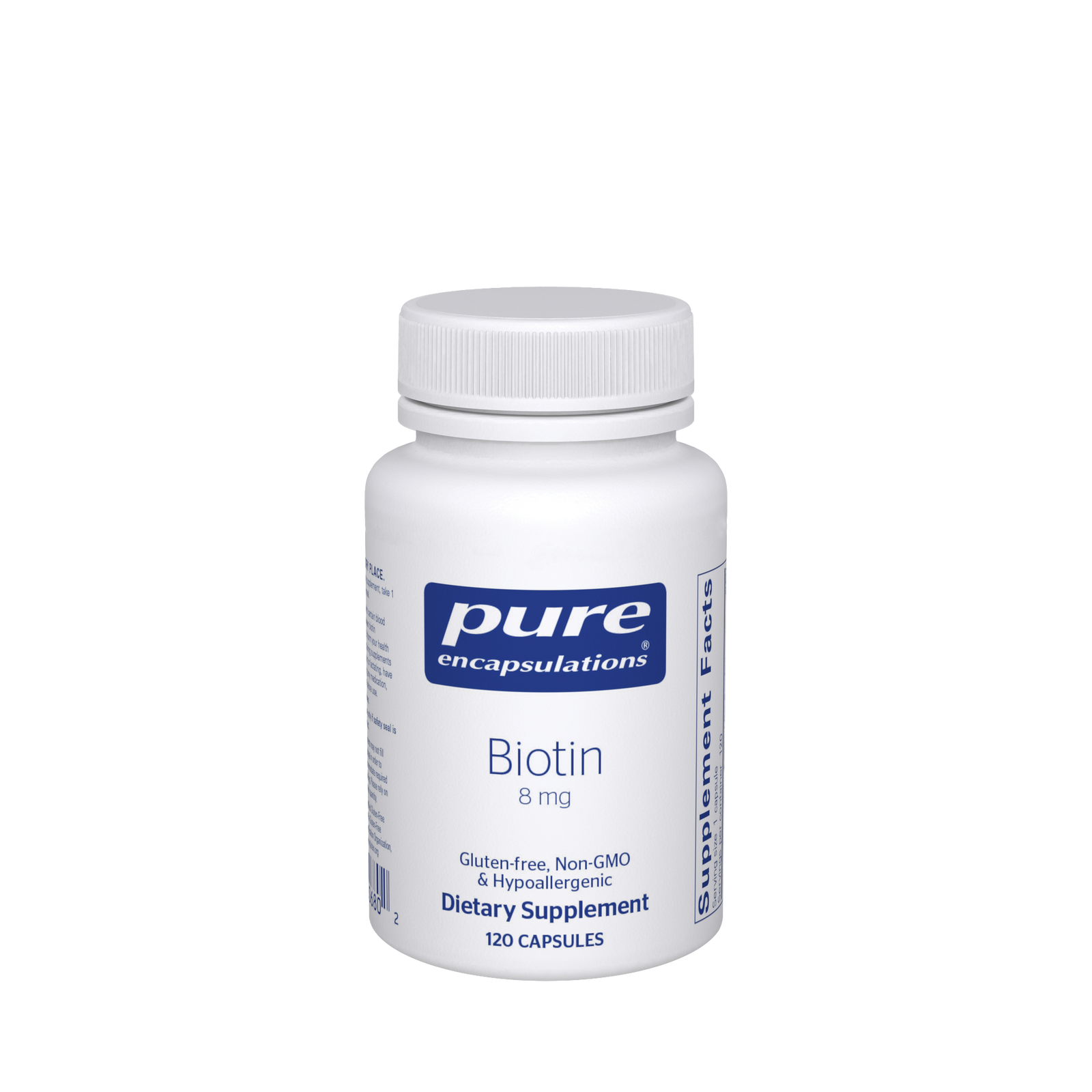 Pure Encapsulations, Biotin 8 mg.