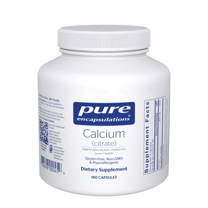 Pure Encapsulations, Calcium (citrate) 180's 180 capsules