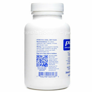 Taurine 1000 mg 120 vcaps by Pure Encapsulations Information Label