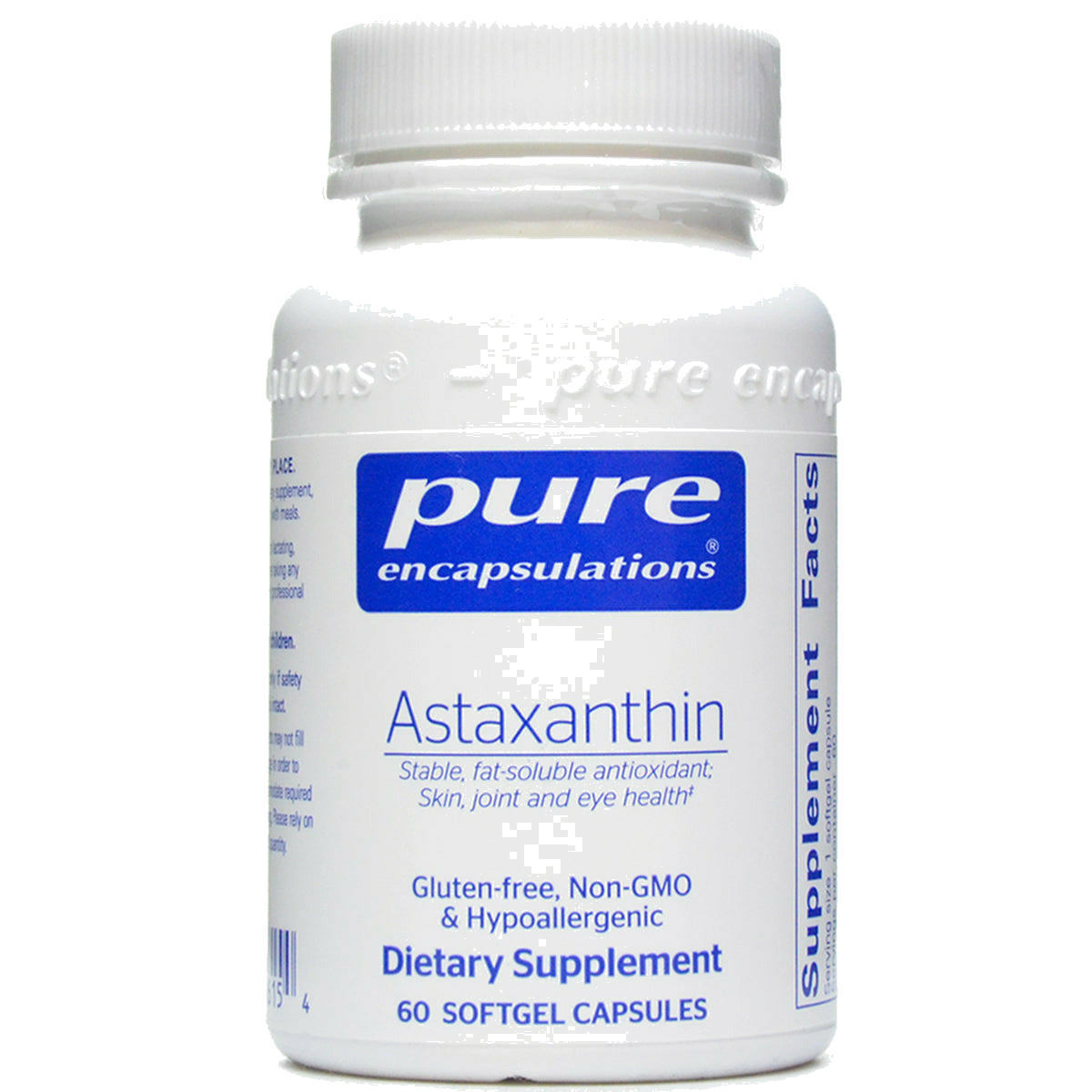 Pure Encapsulations, Astaxanthin 60 gels