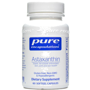 Pure Encapsulations, Astaxanthin 60 gels