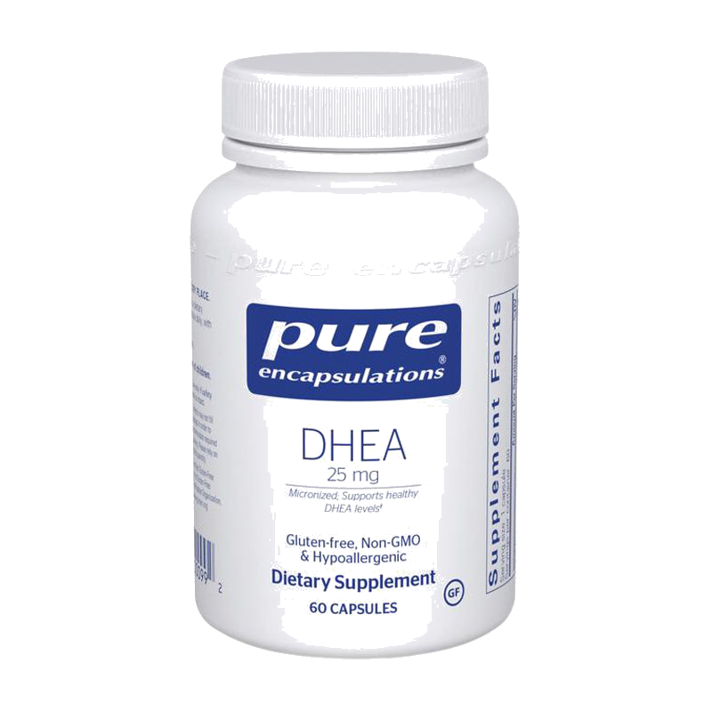 Pure Encapsulations, DHEA (micronized) 25 mg 60 capsules