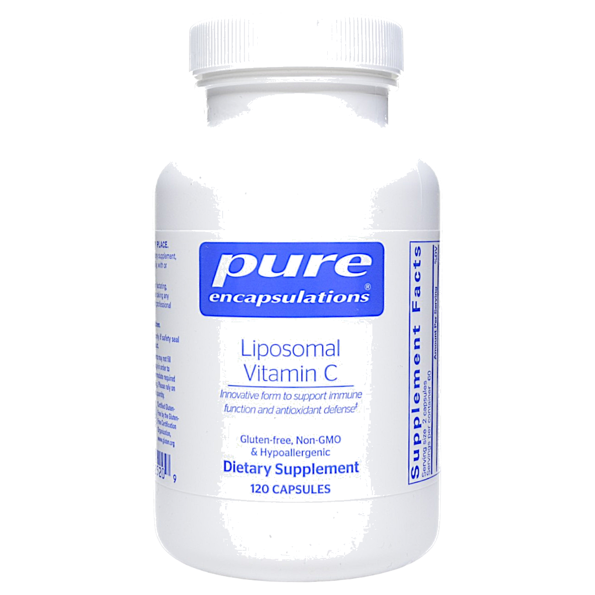 Pure Encapsulations, Liposomal Vitamin C 120 capsules