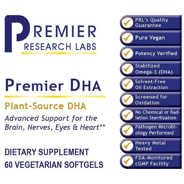 Premier DHA 60Vcaps - Health & Light Institute