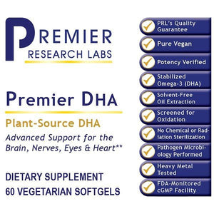 Premier DHA 60Vcaps - Health & Light Institute