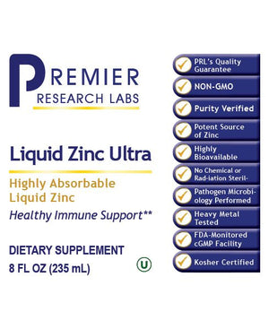 Premier Liquid Zinc Ultra 8 onzas líquidas