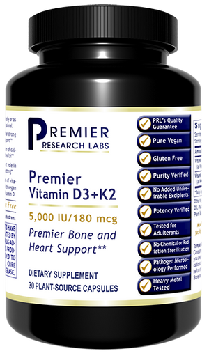 Premier Vitamin D3+K2 30 Vcaps