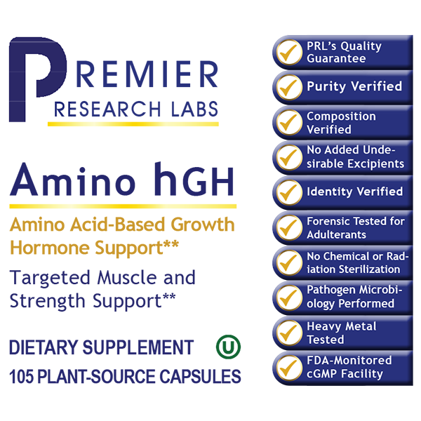 Amino hGH 105 Vcaps - Health & Light Institute