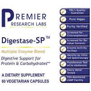 Digestase-SP 60 Vcaps - Health & Light Institute